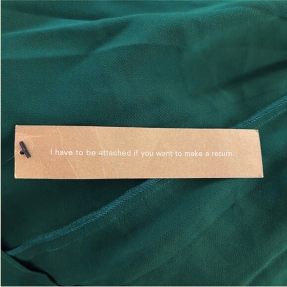 NEW Reformation Winslow Dress Emerald XS - Picture 8 of 17